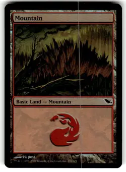 MTG FOIL Mountain 296 - Shadowmoor #296 - Image 1