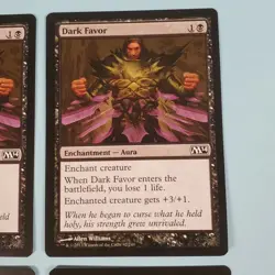 4x Dark Favor - Magic 2014 - MTG Magic The Gathering - Image 3