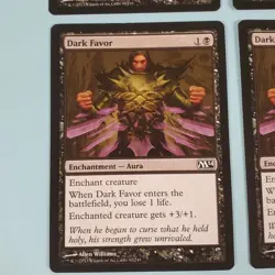 4x Dark Favor - Magic 2014 - MTG Magic The Gathering - Image 5