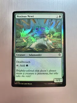Noxious Newt - 155 - MTG: Secrets of Strixhaven - Common - FOIL - Image 1
