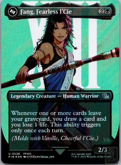 Fang, Fearless l'Cie (Borderless) (Surge Foil) Final Fantasy Foil - Image 1