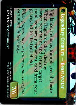 Fang, Fearless l'Cie (Borderless) (Surge Foil) Final Fantasy Foil - Image 2