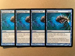 MTG 4x Oppressive Will Saviors of Kamigawa Pauper Magic the Gathering x4 LP - Image 1