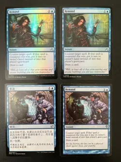MTG- Remand x4 - (Two are FOIL)(One is Foreign) - Image 1