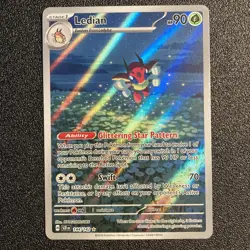 Ledian Stellar Crown Pokemon TCG Card Illustration Rare IR 144/142 NM - Image 1