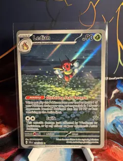 Ledian - 144/142 - Illustration Rare - Stellar Crown - NM/M - Pokemon Card - Image 1
