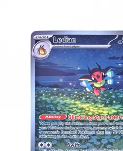Ledian 144/142 Illustration Rare Stellar Crown Pokemon Card NM - Image 2