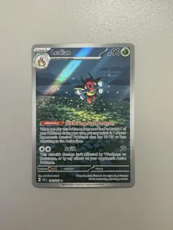 Pokemon TCG Ledian Stellar Crown Holo Card Illustration Rare 144/142 NM/M - Image 2