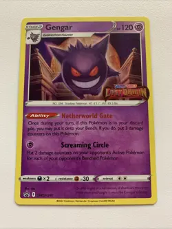 Gengar - (Prerelease) SWSH241 SWSH: Sword Shield Promo Cards Holo Moderate Play - Image 1