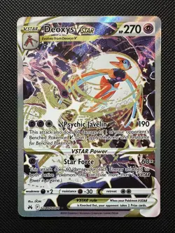 Deoxys Vstar Crown Zenith: Galarian Gallery Gg46/Gg70 Ultra Rare Pokemon TCG - Image 1