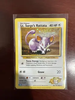 CLB Lt. Surge’s Rattata & Raticate 015/016 TCG Classic Holo - Image 2