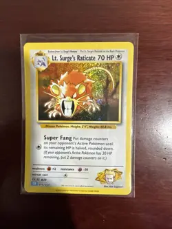 CLB Lt. Surge’s Rattata & Raticate 015/016 TCG Classic Holo - Image 3