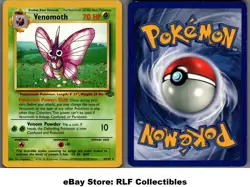 1999 Pokemon, Jungle, #29/64 Venomoth, Rare - Image 1