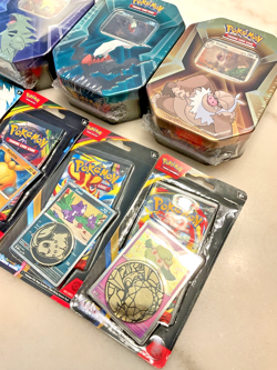 Pokemon TCG LOT - Triple Whammy Tin SET + Coin Blister Set - FACTORY SEALED - Image 5