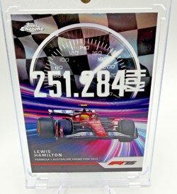 Lewis Hamilton 2025 Topps Chrome F1 Top Speed Insert TS-2 Ferrari HP Formula 1 - Image 1
