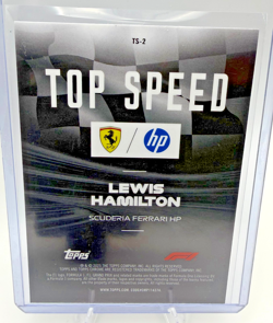 Lewis Hamilton 2025 Topps Chrome F1 Top Speed Insert TS-2 Ferrari HP Formula 1 - Image 2