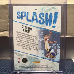 2021-22 Panini Donruss Optic - Splash! Stephen Curry #1 Holo Prizm - Image 2