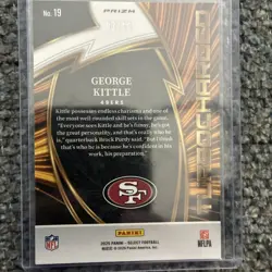 George Kittle - 2025 Panini Select Turbocharged gold disco 3/10 no. 19 - Image 2