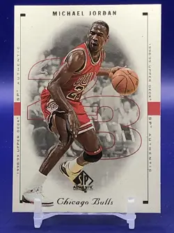 1998-99 Upper Deck SP Authentic #1 Michael Jordan Chicago Bulls - Image 1