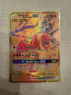 Reshiram & Charizard GX SM247 Sm Holo NM - Image 1