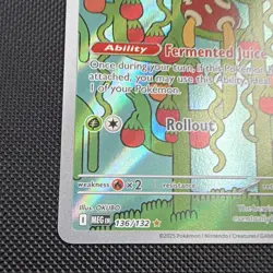 Pokemon TCG Shuckle Rare Holo 136/132 MEG English Basic HP 80 2025 - Image 4