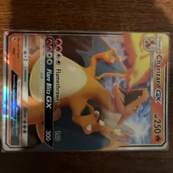 Pokemon TCG Hidden Fates Charizard GX Holo Ultra Rare 9/68 - Image 1
