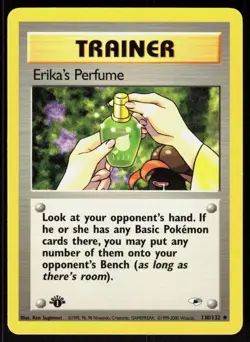 Erika's Perfume 110/132 Uncommon Gym Heroes Pokemon 1st Edition NM 01-08-103 - Image 1