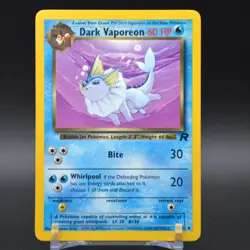 Dark Vaporeon 45/82 Team Rocket Regular Pokemon TCG Unlimited WOTC Vintage - Image 1