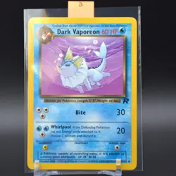 Dark Vaporeon 45/82 Team Rocket Regular Pokemon TCG Unlimited WOTC Vintage - Image 3
