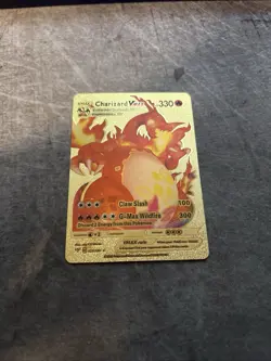 Charizard Vmax hp330 Claw slash G-Max Wildlife Gold Foil Fan Art Pokemon Card - Image 1