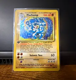 Pokemon TCG Machamp Deck Exclusives 8/102 Holo Rare 1st Edition Eng 100HP - Image 1