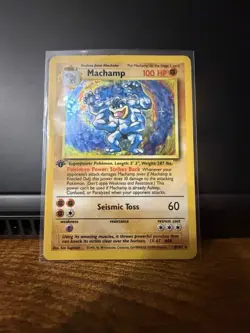 Pokemon TCG Machamp Deck Exclusives 8/102 Holo Rare 1st Edition Eng 100HP - Image 2