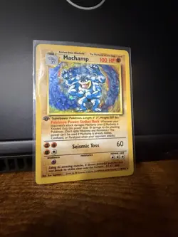 Pokemon TCG Machamp Deck Exclusives 8/102 Holo Rare 1st Edition Eng 100HP - Image 3