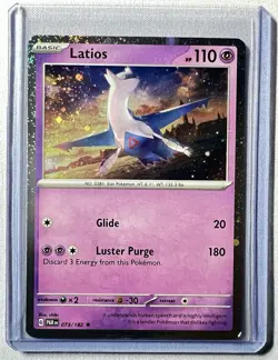 Pokemon Latios (Cosmos Holo) 073/182 Paradox Rift Rare Reverse Cosmos Holo NM - Image 1