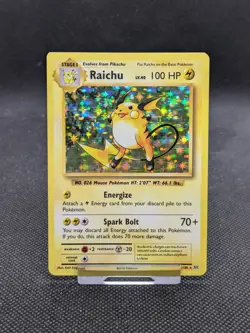 Pokemon Card Raichu 36/108 XY Evolutions Holo Rare NM - Image 1