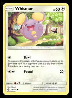 Whismur 116/168 Celestial Storm NM/M Pokemon - Image 1
