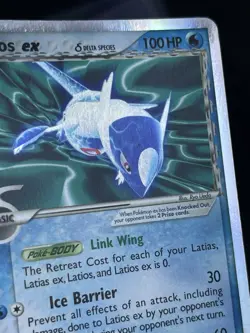 Pokemon Latios ex 96/101 Dragon Frontiers Holo Ultra Rare Delta Species (MP+) - Image 3