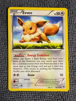 Eevee 80/111 Common Furious Fists Pokemon Lightly Played - Image 1