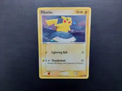Pokemon - Pikachu 12/17 Pop Series 5 Corrected Back Holo Bleed - Image 1
