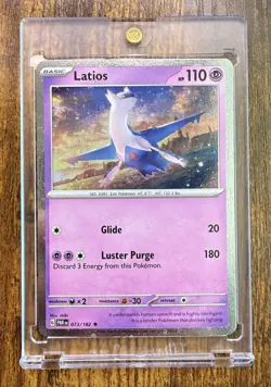 Latios 073/182 Paradox Rift Pokemon TCG Cosmo Holo NM - Image 1