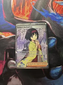 Erika's Invitation 196/165 Ultra Rare 151 Pokemon Holo Near Mint - Image 1