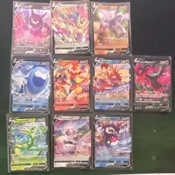 Pokemon TCG V Holo 10-Card Lot all NM or better - Image 1
