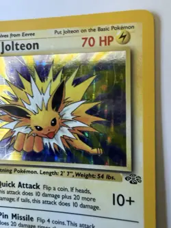 Jolteon 4/64 1st Edition Holo Rare Jungle Pokemon Wotc Vintage - Image 3
