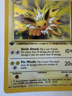Jolteon 4/64 1st Edition Holo Rare Jungle Pokemon Wotc Vintage - Image 5