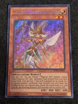 Yugioh! Lemon Magician Girl - MVP1-ENS51 - Secret Rare - 1st Edition Near Mint, - Image 1