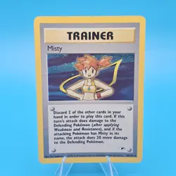 Misty Trainer Gym Heroes 18/132 Unlimited English Holo Rare WOTC - Image 1