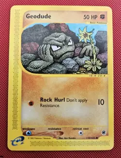 Geodude 110/165 Expedition Base Set Pokemon LP - Image 1