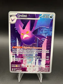 Pokemon TCG Crobat SIR 093/086 Mega Evolution Chaos Rising Near Mint NM - Image 1