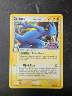 Golduck Delta species 43/110 Holon Phantoms Reverse Holo Pokemon - NM - Image 1