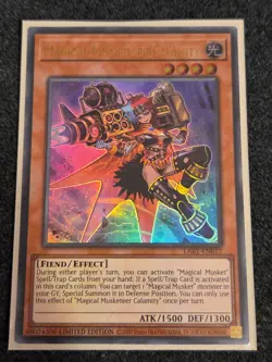 Yugioh Magical Musketeer Calamity - LART-EN077 Lost Art Ultra Rare NM - Image 1